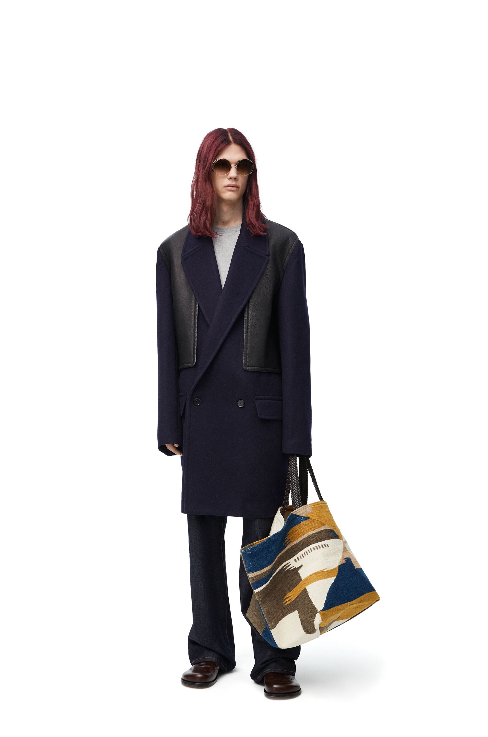 Loewe Peacoat in wool and cashmere | REVERSIBLE