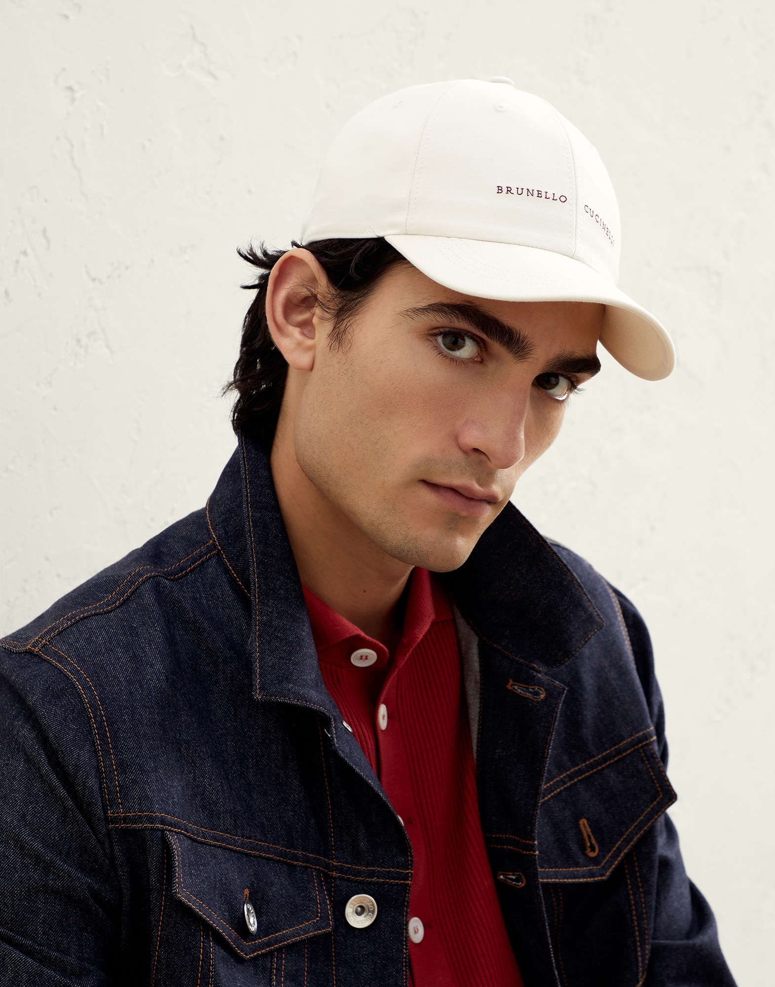 Baseball cap in twisted cotton gabardine with embroidery - 3