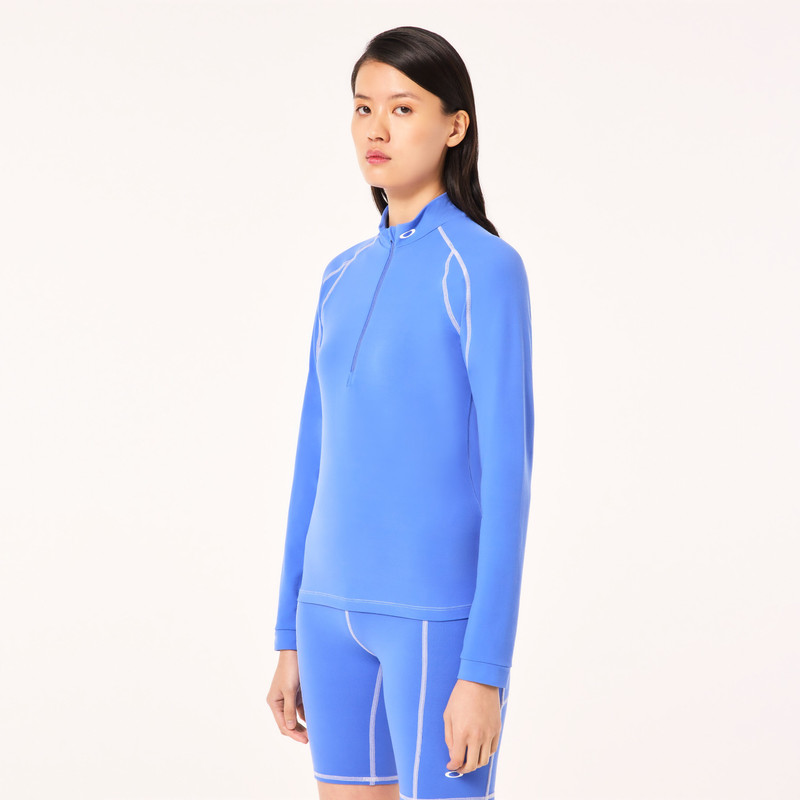 Woman Ribbed Qtr Zip 4