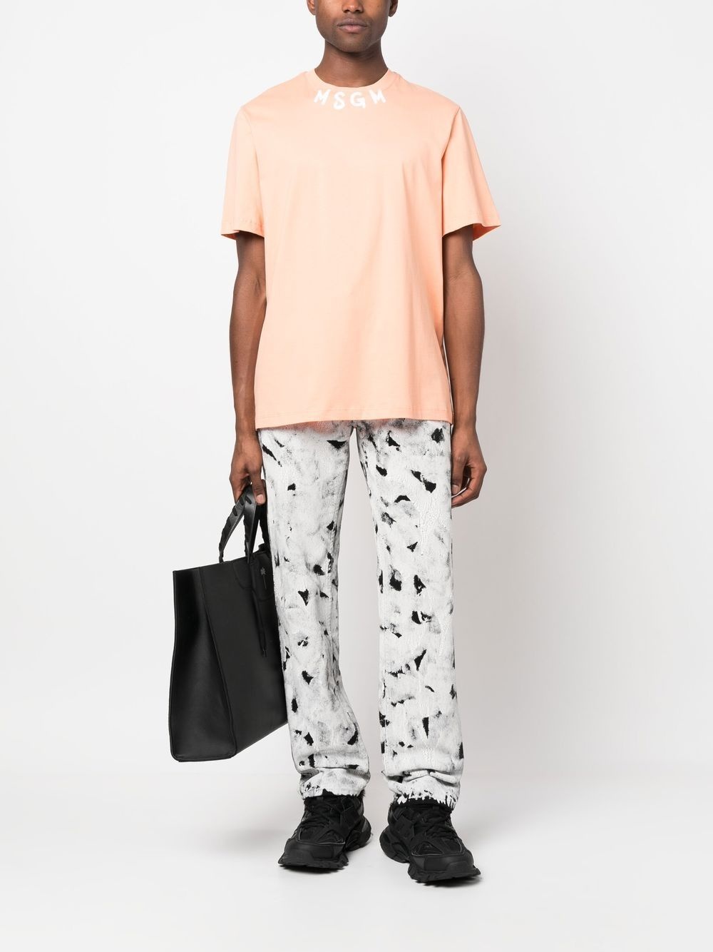 logo-print cotton T-shirt - 2
