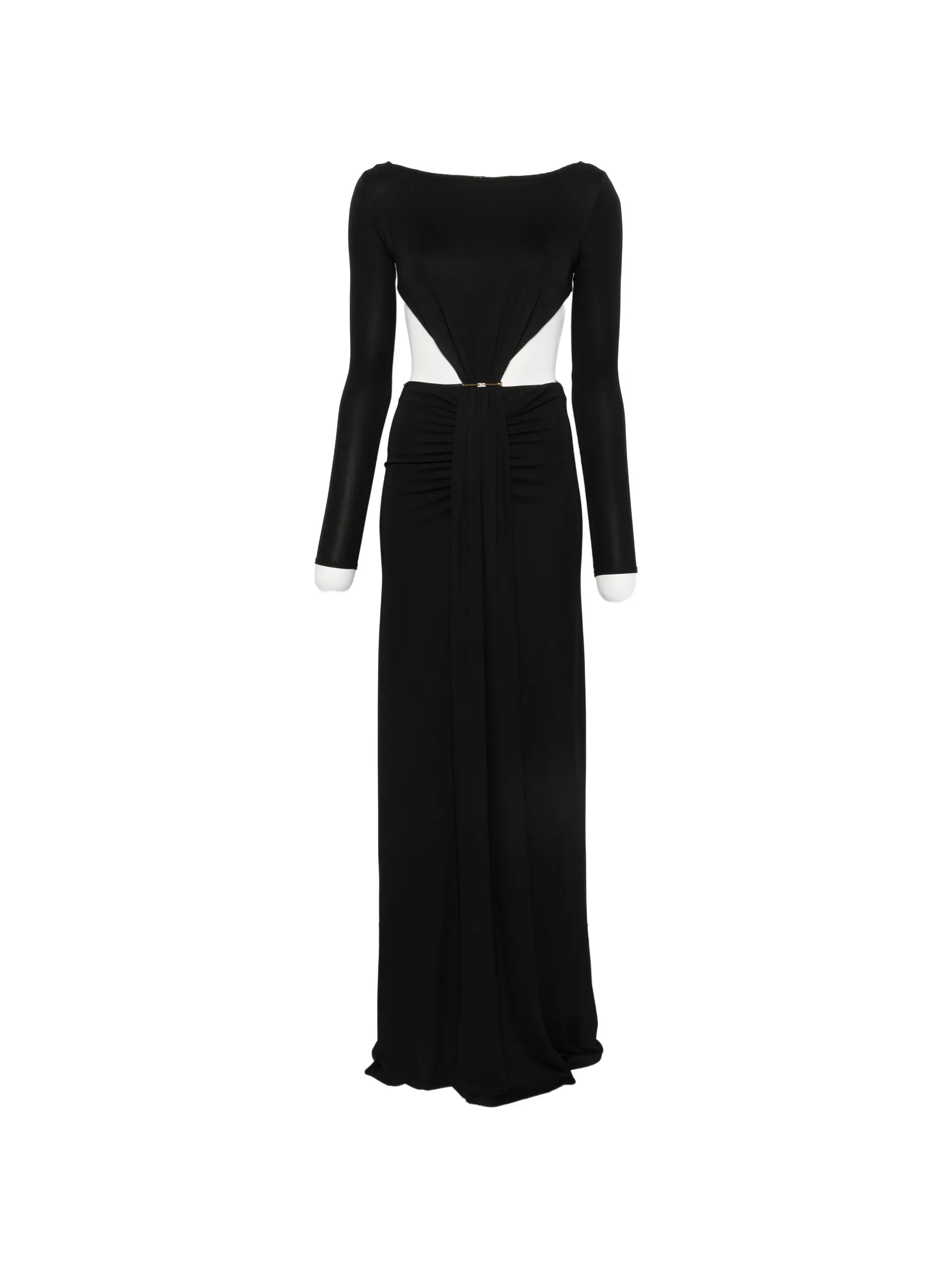 Elisabetta Franchi Cut-out Ruched-detail Maxi Dress - 1