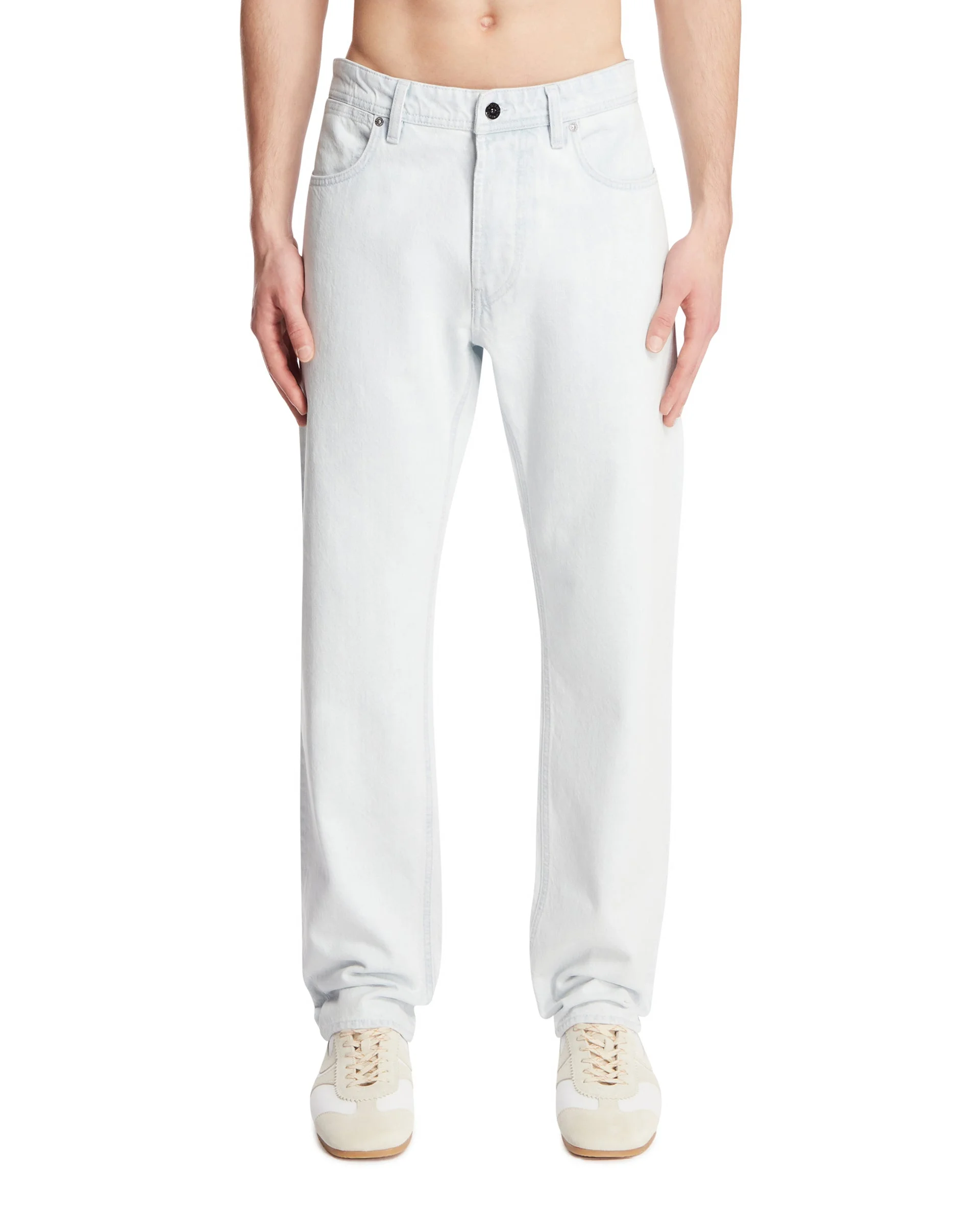Light Blue Five-Pocket Jeans - 1