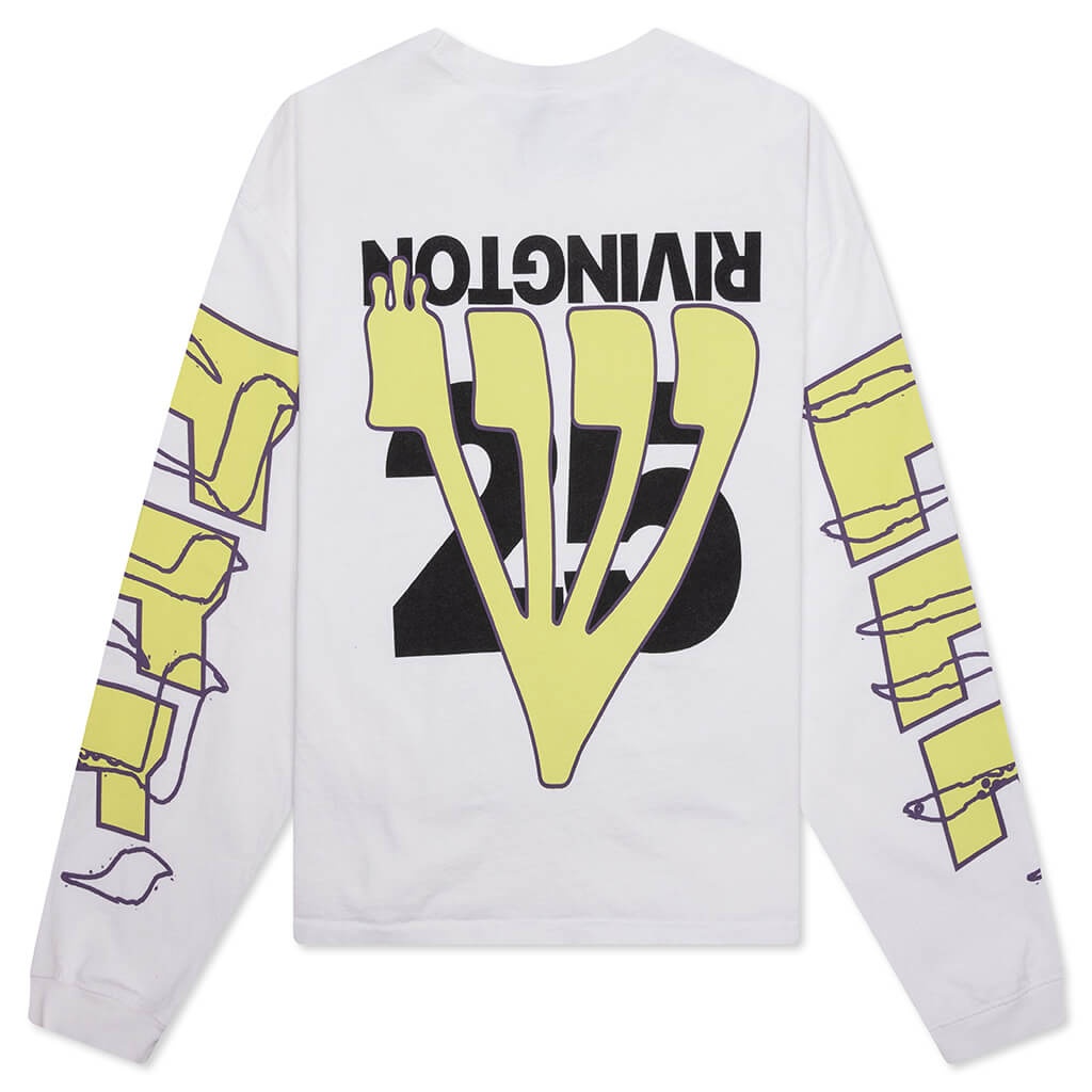 HIS OWN RACING L/S TEE - OPTIC WHITE - 2