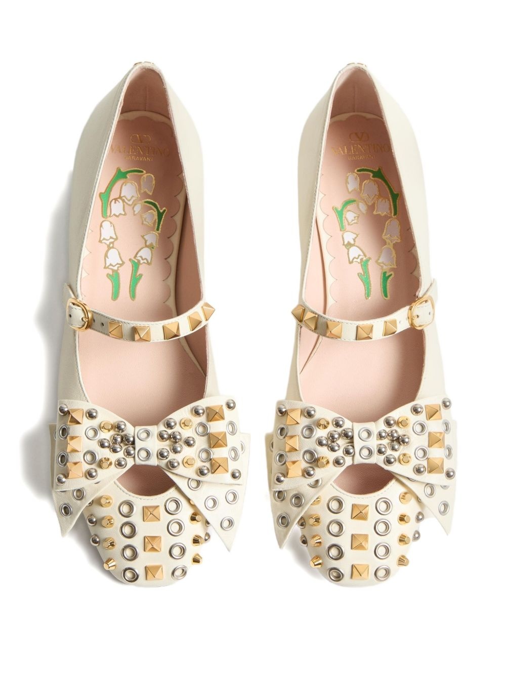 Bowow studded ballerina shoes - 4