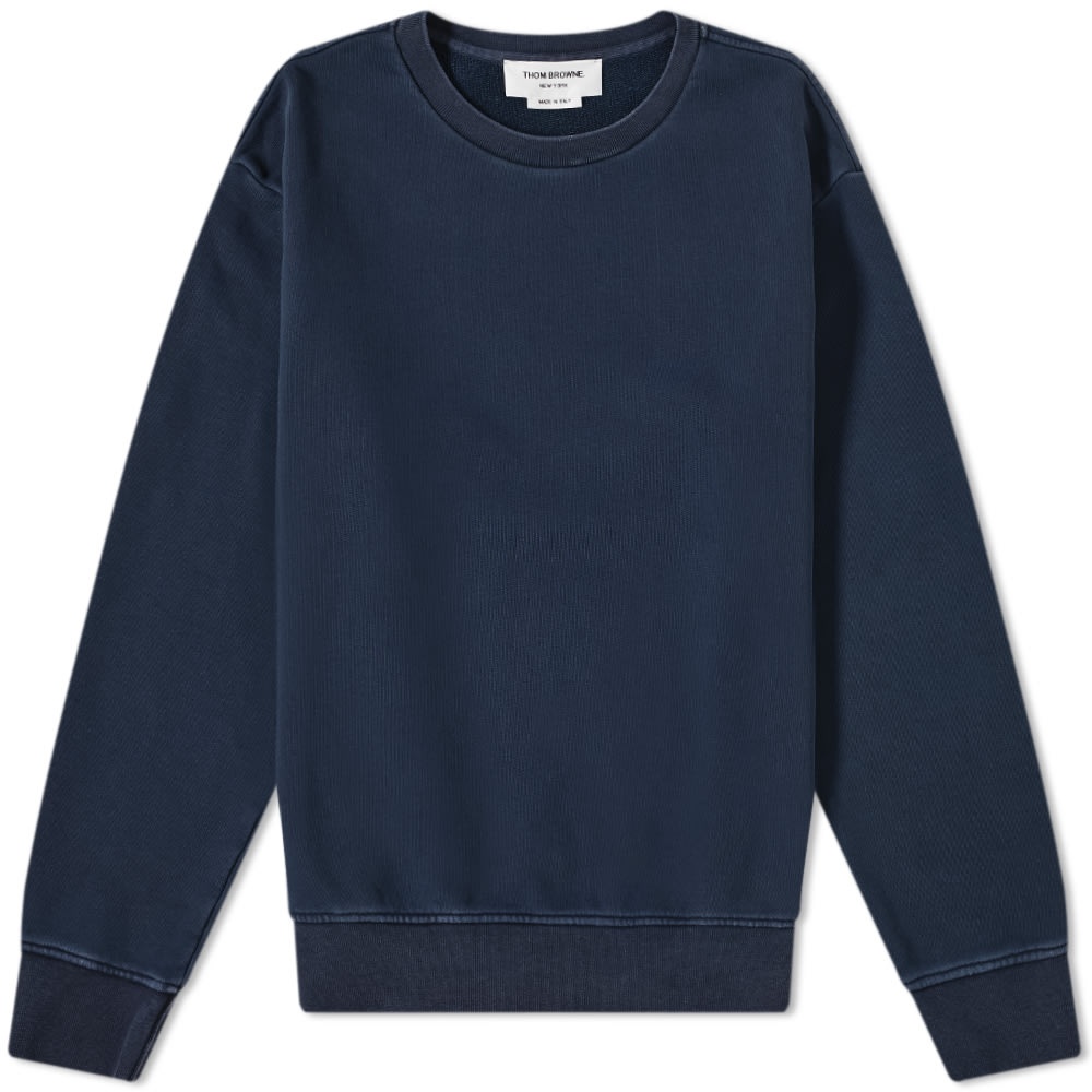 Thom Browne Four Bar Drawcord Crew Sweat - 1