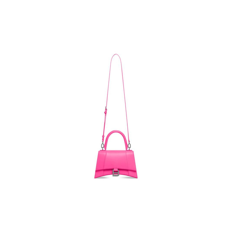 Women's Hourglass Small Handbag In Box in Fluo Pink 6
