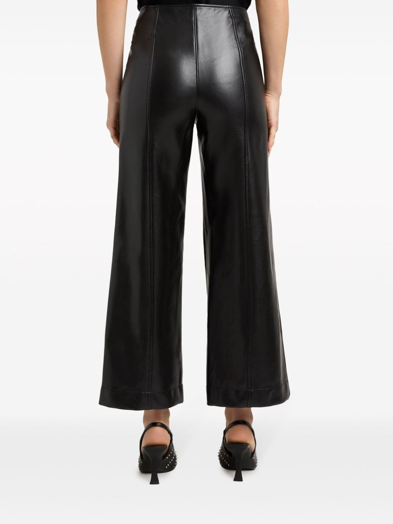 Azure faux-leather trousers 3