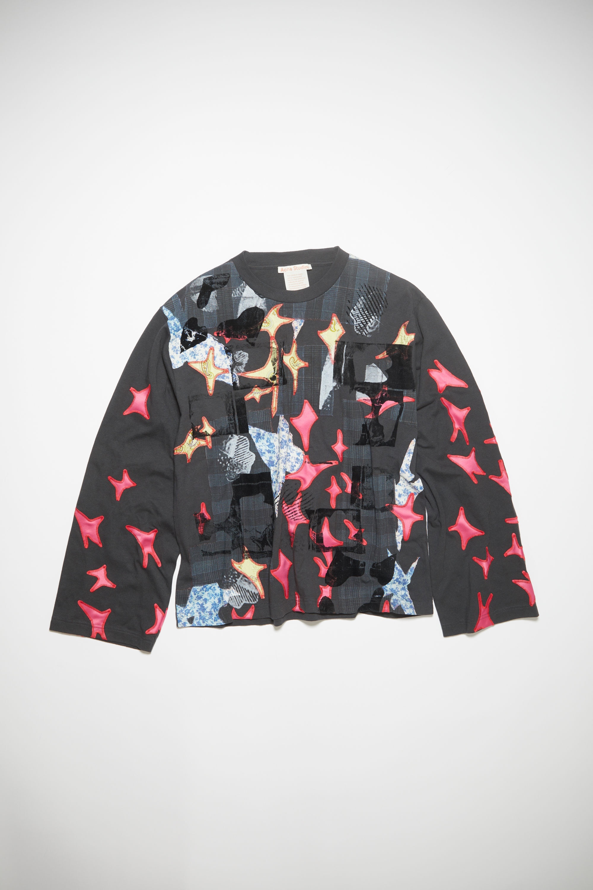 Patchwork sweater - Faded black - 7