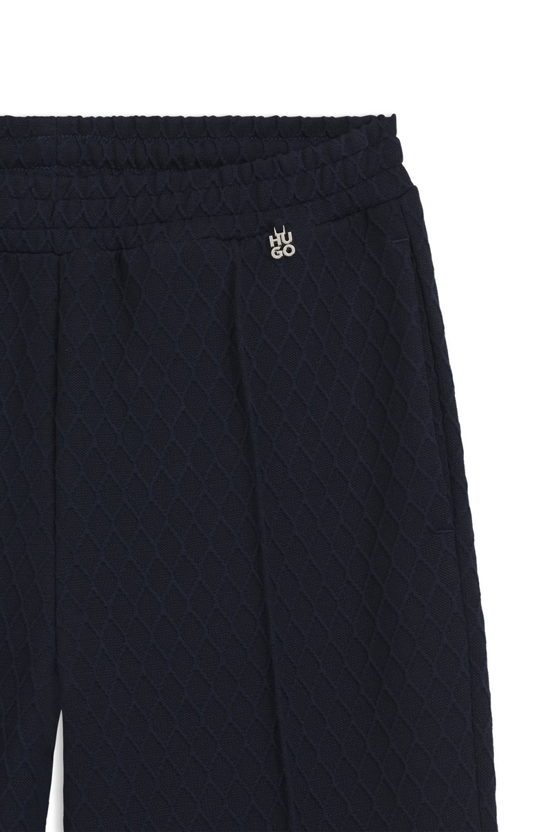 STRAIGHT-FIT TRACK PANTS IN DIAMOND JACQUARD 6