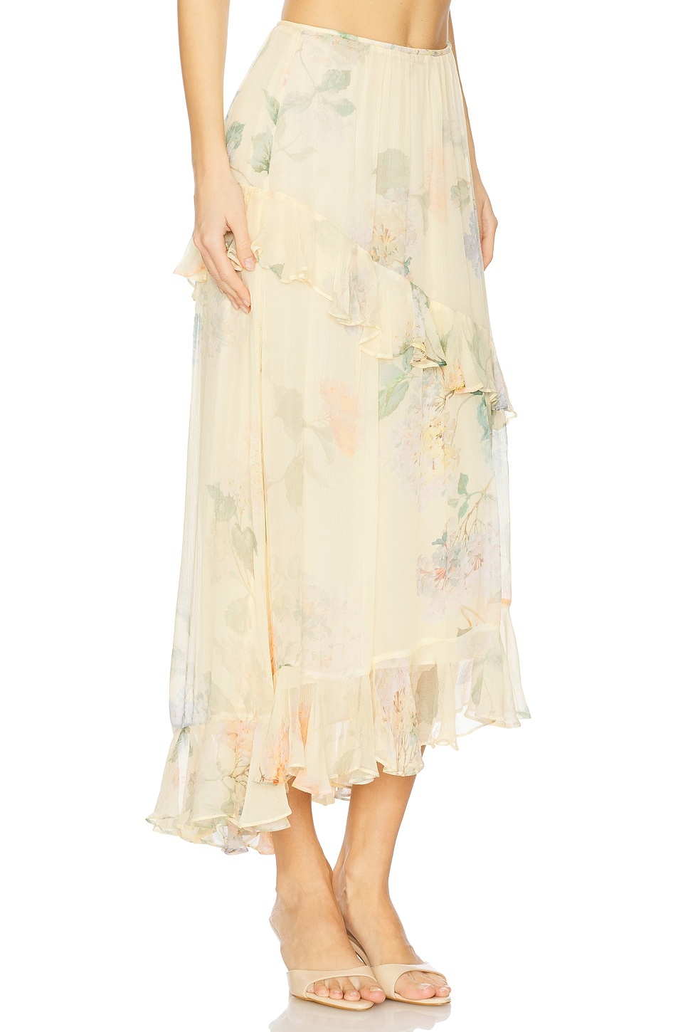 Illuminate Asymmetric Skirt - 2