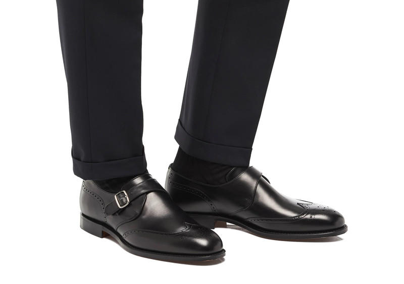 Piccadilly 173
Calf Leather Monk Strap Brogue Black 5