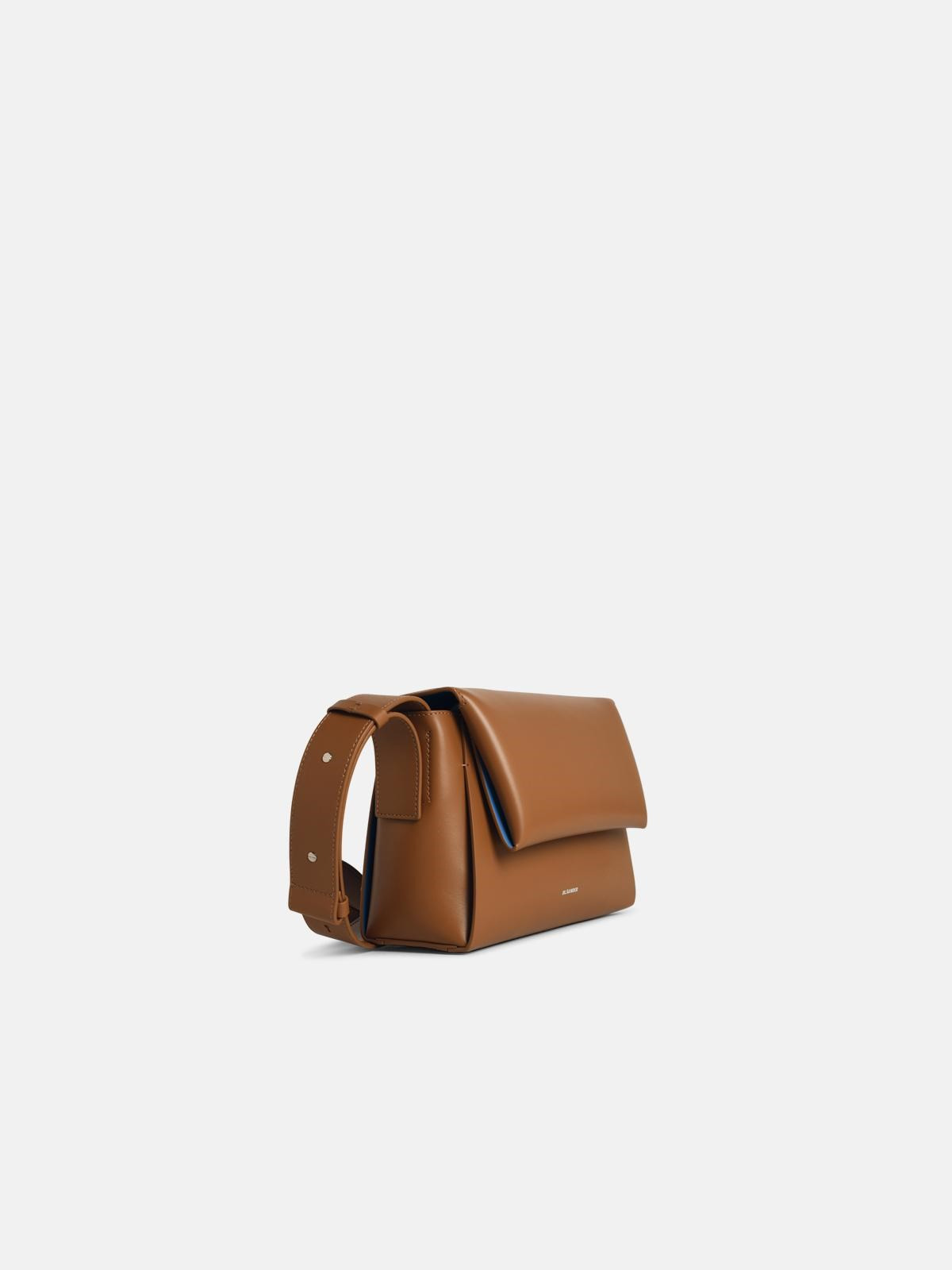 'MESSENGER' BROWN LEATHER CROSSBODY BAG - 2