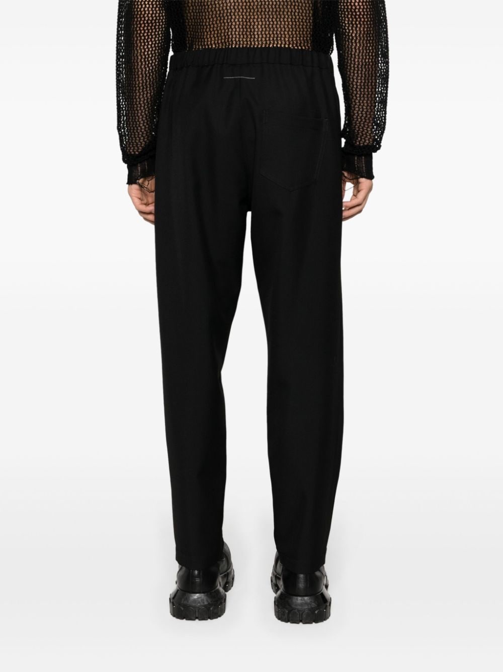 tapered-leg drawstring trousers - 4