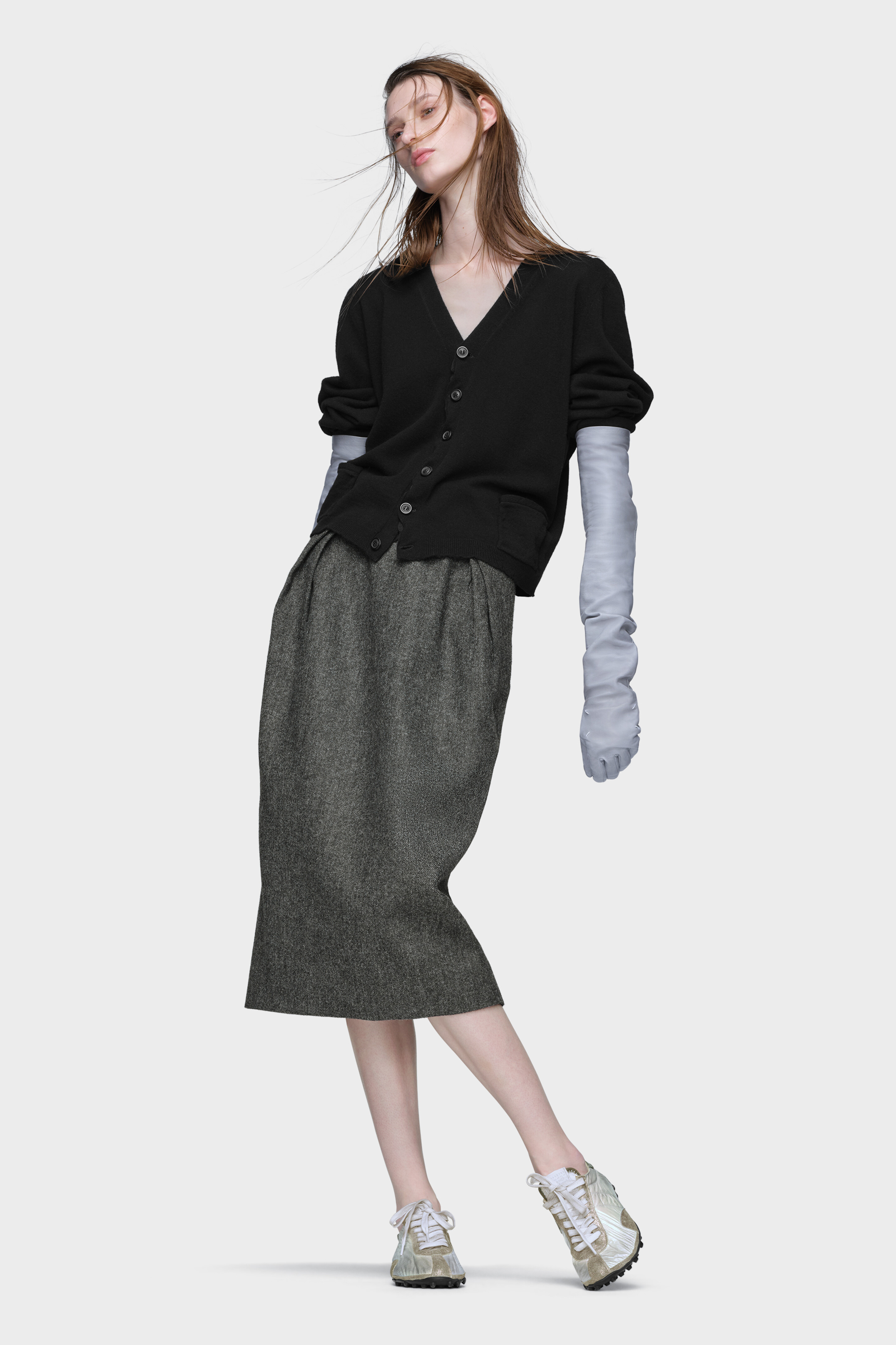 Wool v-neck cardigan - 6