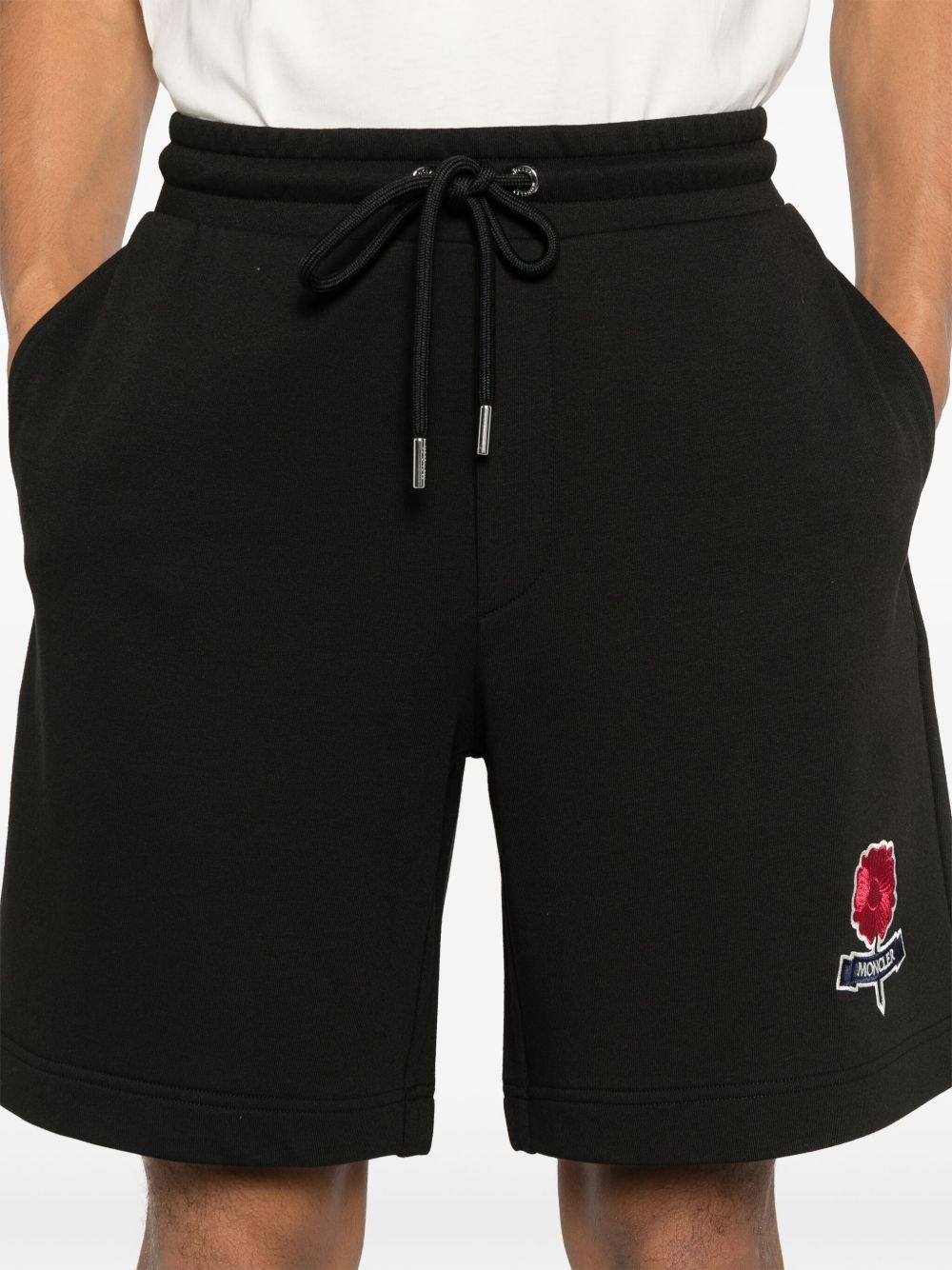 logo-embroidered track shorts - 5