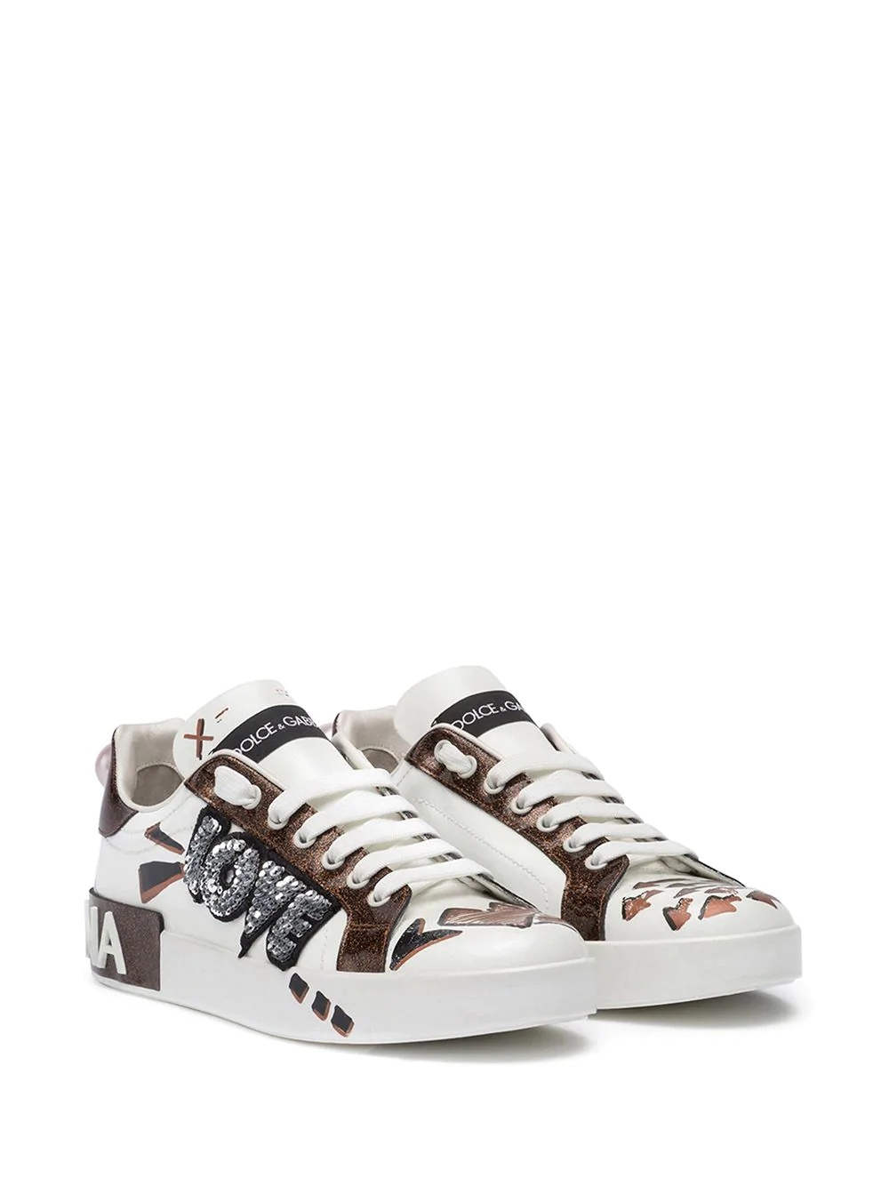 Portofino Love patch sneakers - 2