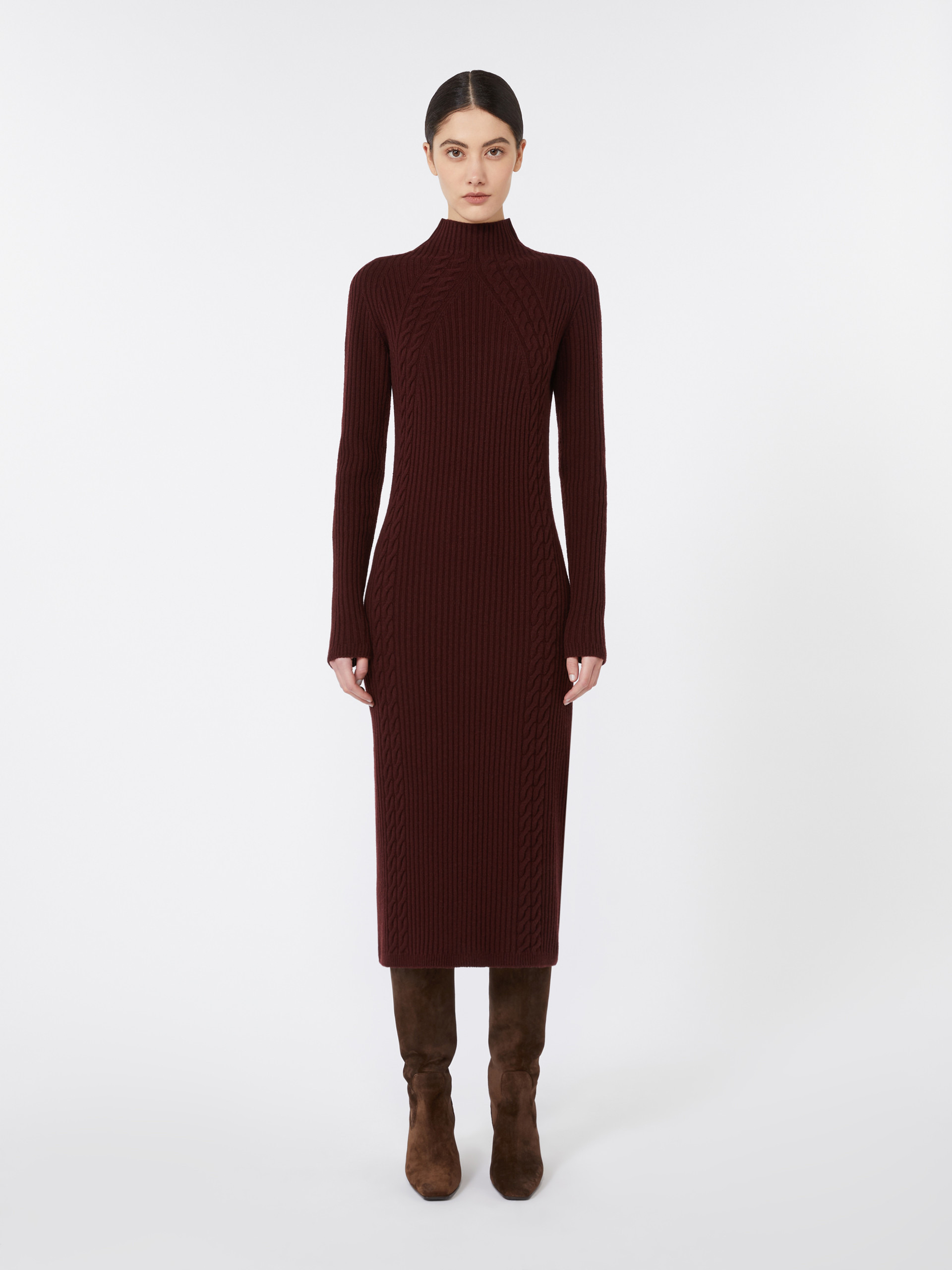 ZELANDA Wool and cashmere slim-fit dress - 3