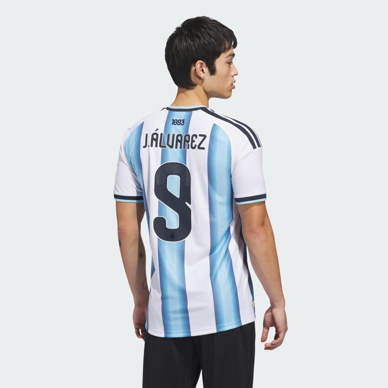 Argentina 26 Home Alvarez Authentic Jersey 3