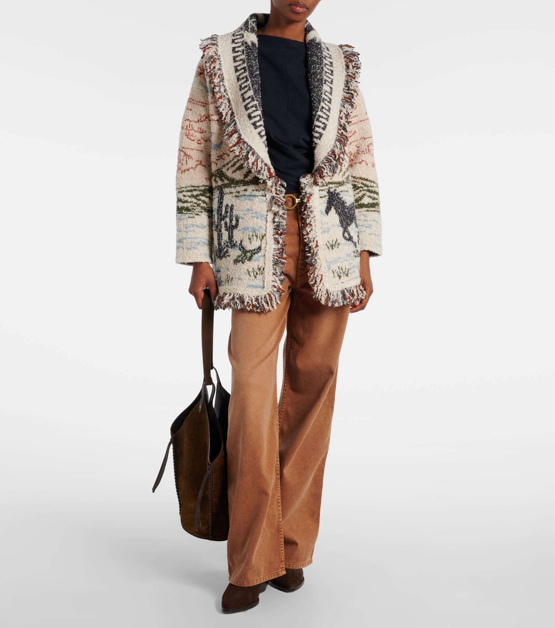 Sunset Riders wool and cotton-blend cardigan - 2