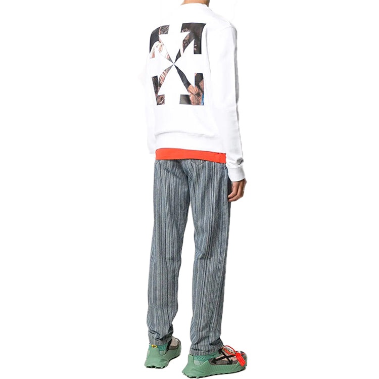 Off-White FW20 Caravaggio Angel Sweatershirt OMBA025E20FLE0050110 - 6