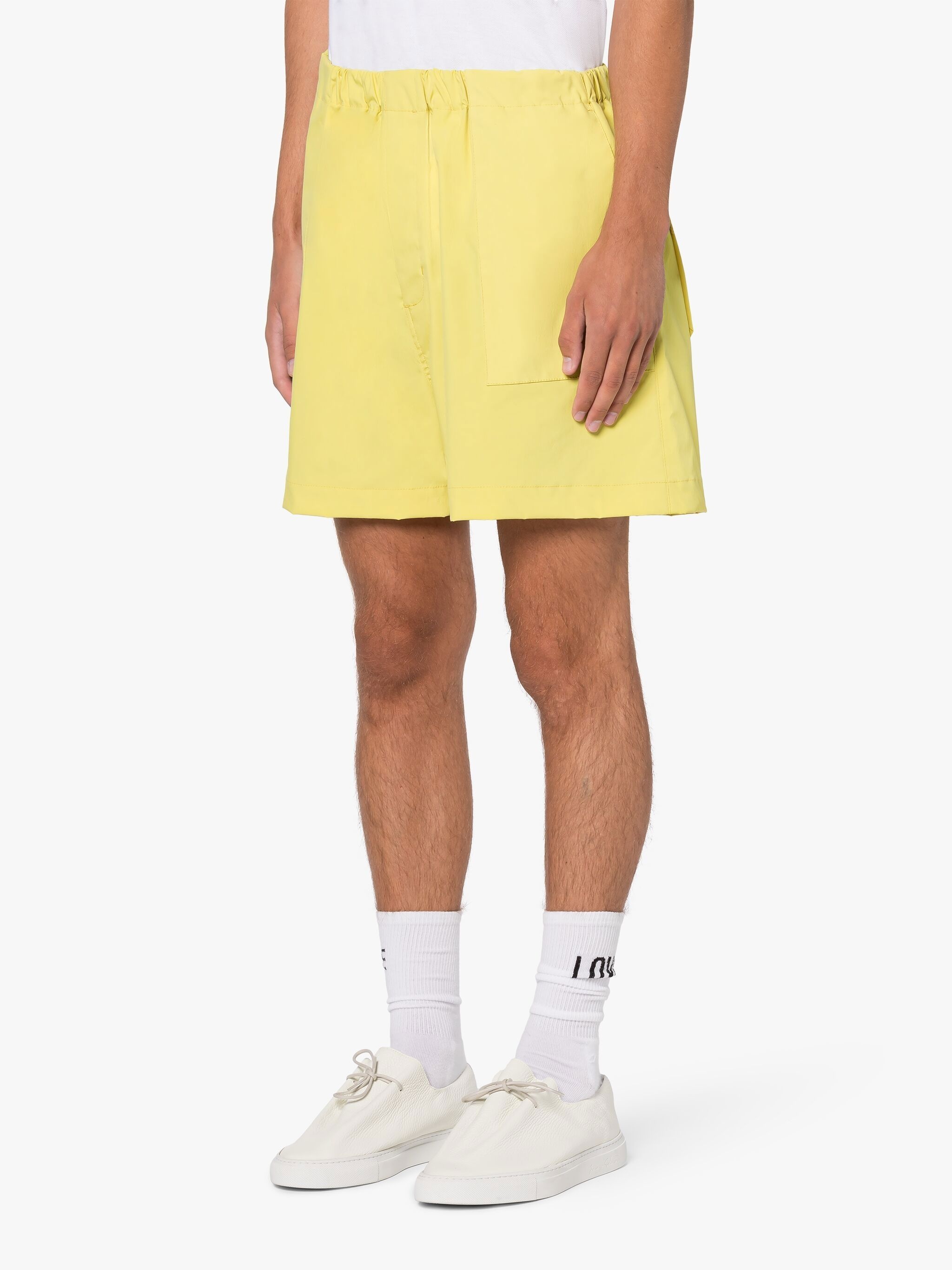 PLAIN CAPTAIN YELLOW ECO DRY SHORTS - 3