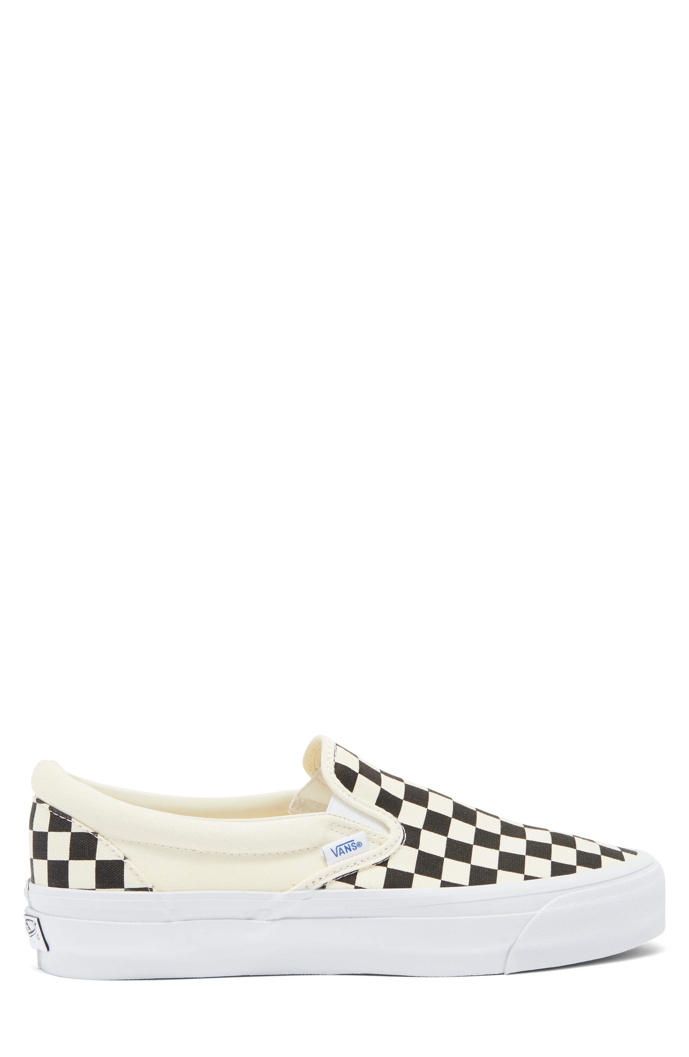Vans Premium Authentic Reissue 98 Slip-On Sneaker in Checkerboard Black/Off White at Nordstrom - 3