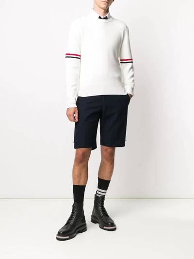 Thom Browne Milano stitch stripe armband jumper outlook