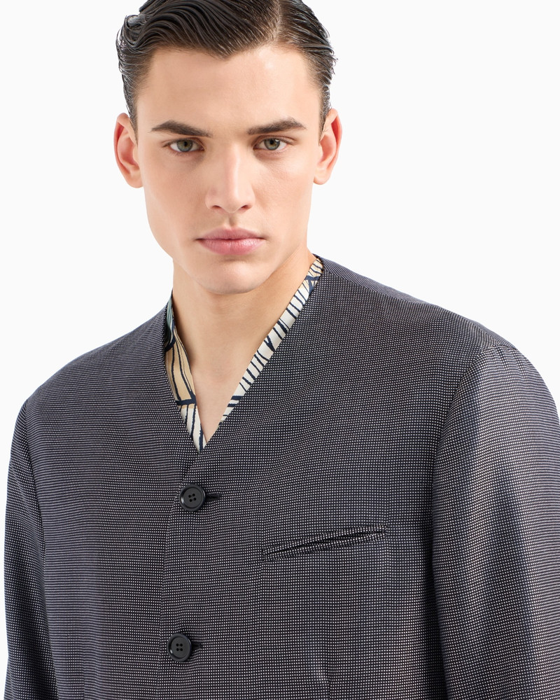 VIRGIN WOOL AND SILK SINGLE-BREASTED SUIT 5