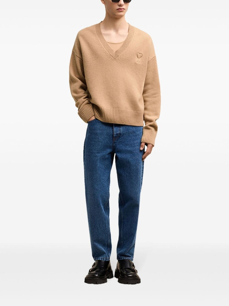AMI Paris Ami de Coeur V-neck jumper outlook