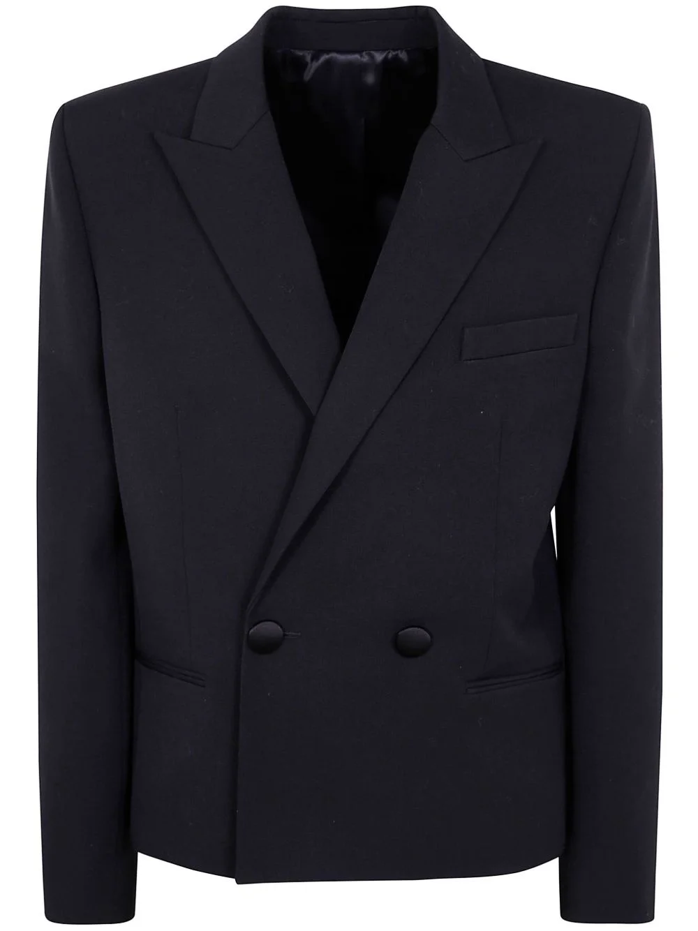 wool double-breasted blazer - 1