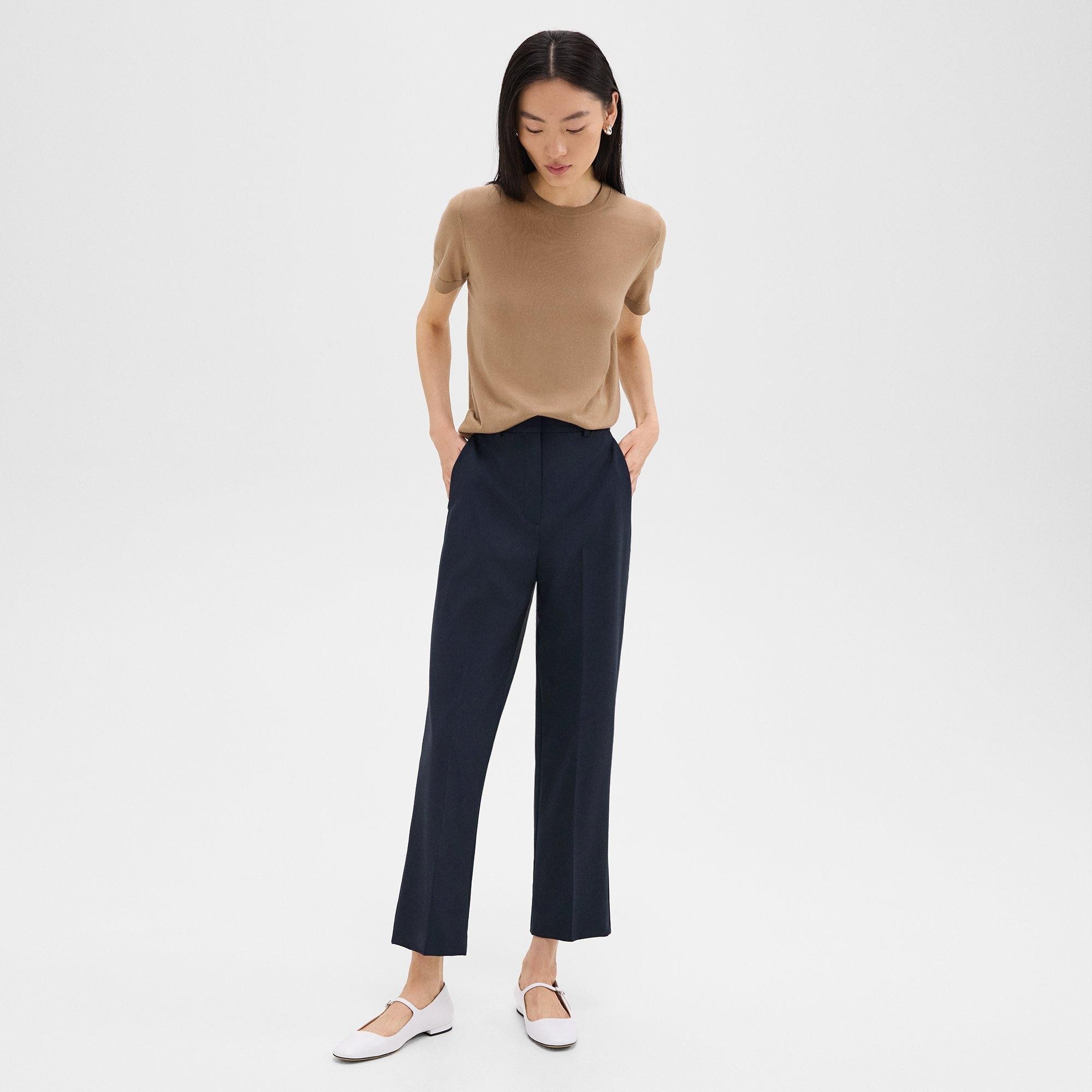 High-Waist Straight-Leg Pant in Good Wool - 3