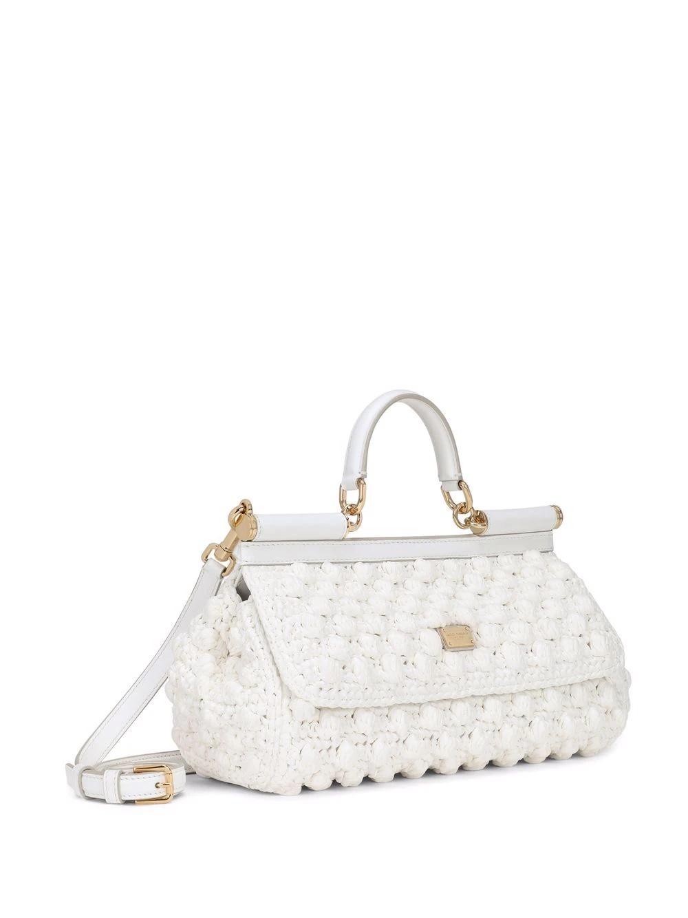 medium Sicily raffia crochet bag - 4