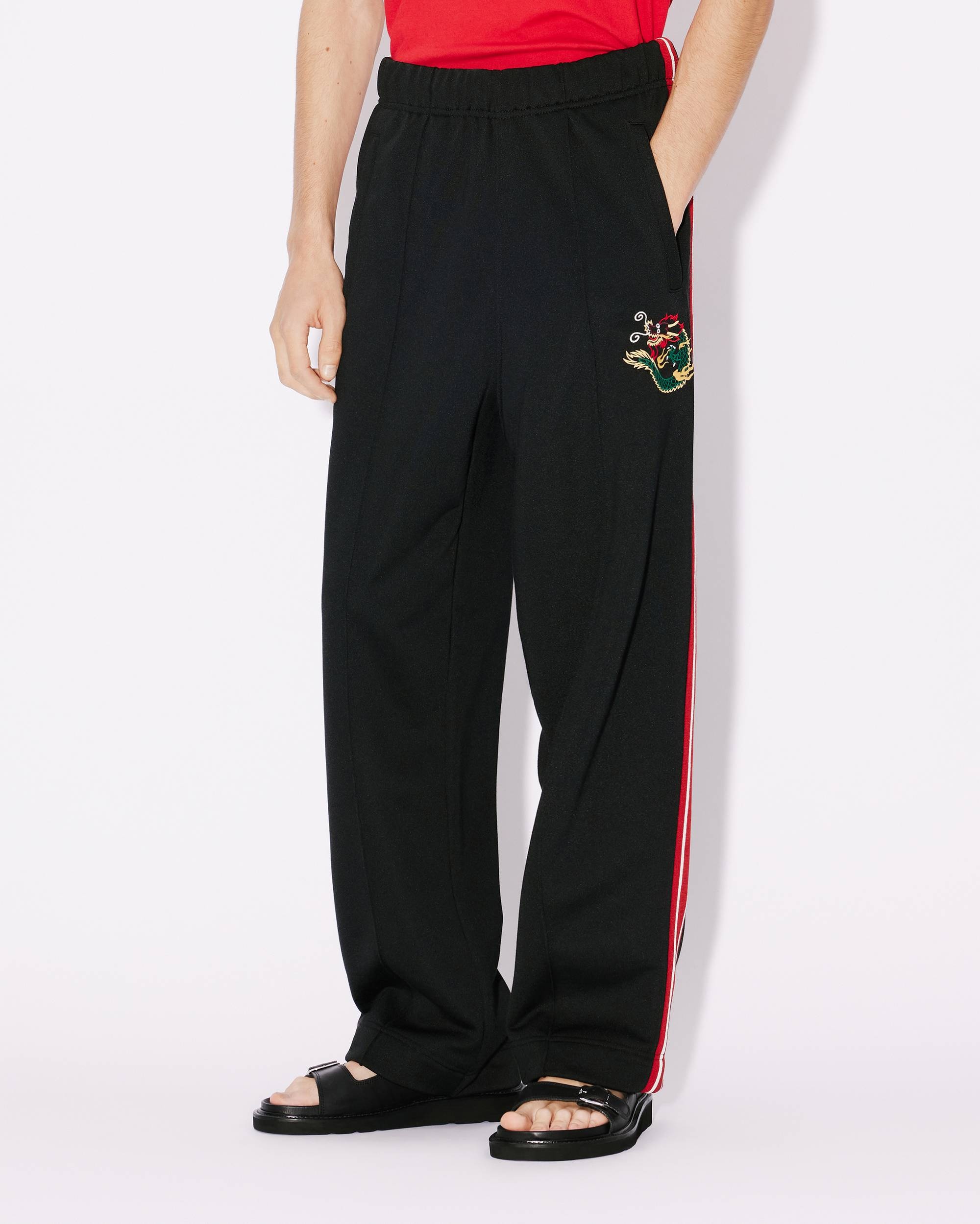 'Year of the Dragon' embroidered jogging trousers - 4