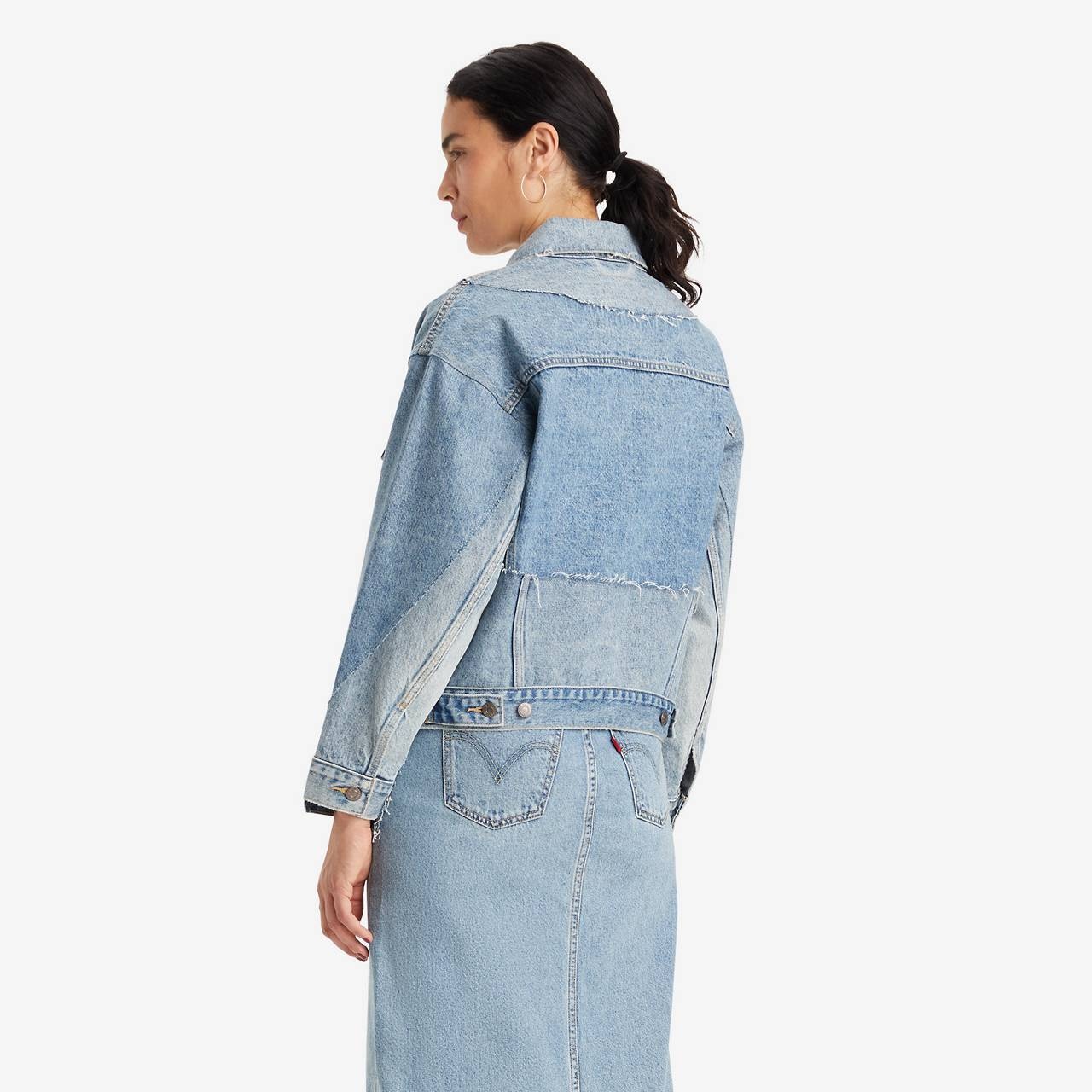 90S REPAIRED TRUCKER JACKET - 4