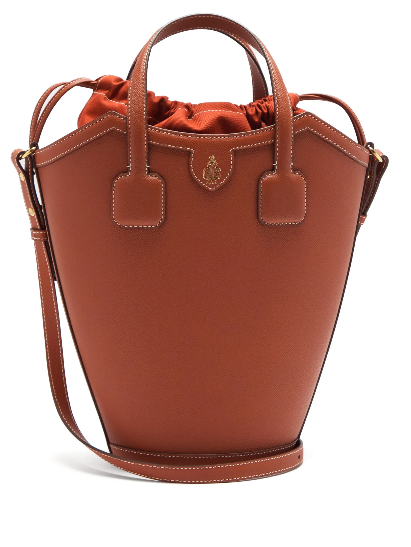 Madeline saffiano-leather bucket bag - 1