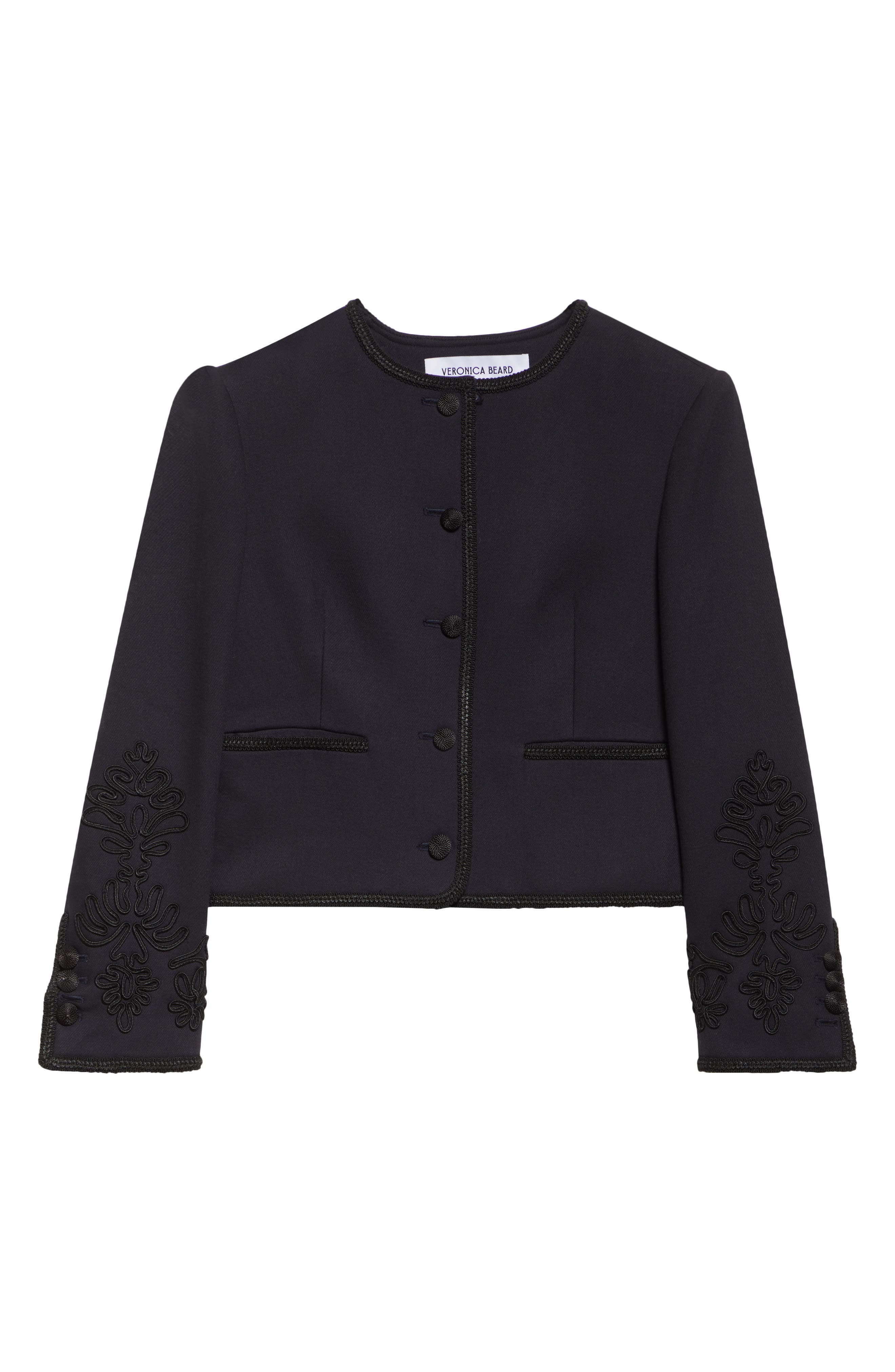 Veronica Beard Latrell Soutache Embroidered Jacket in Navy at Nordstrom - 7