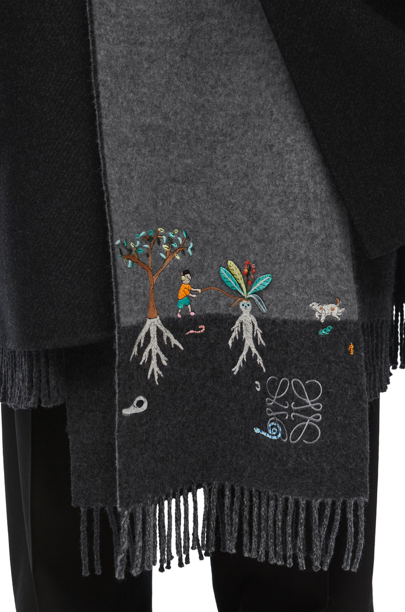 Scarf coat in wool and cashmere 4