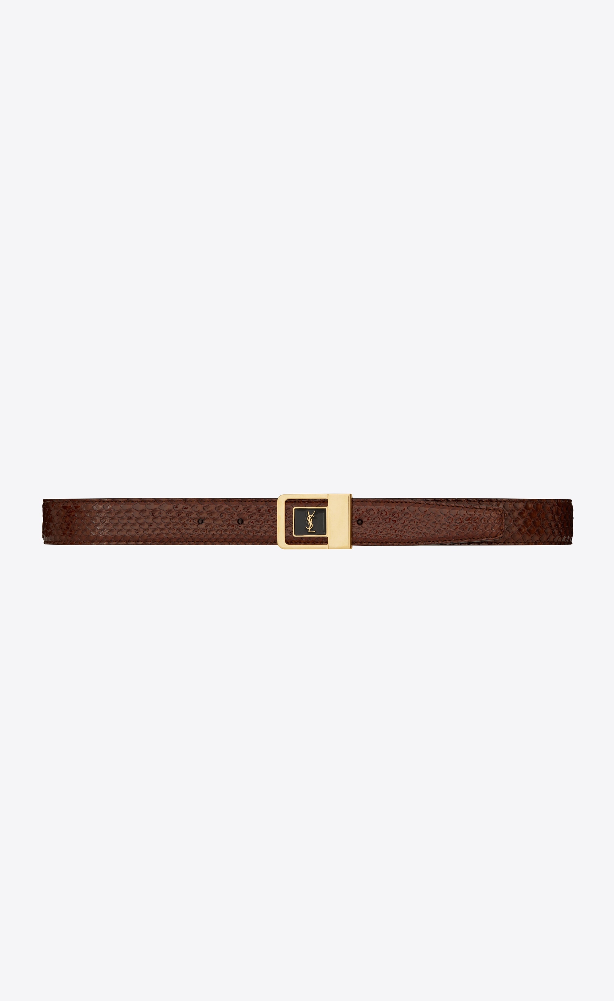 female buckle belt in python - 1