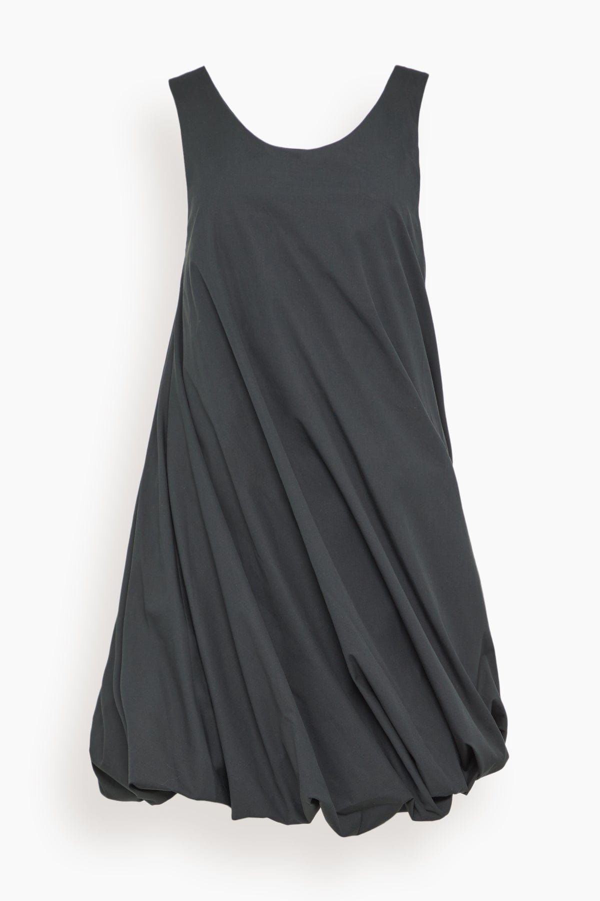 Twist Hem Tank Dress in Black - 1