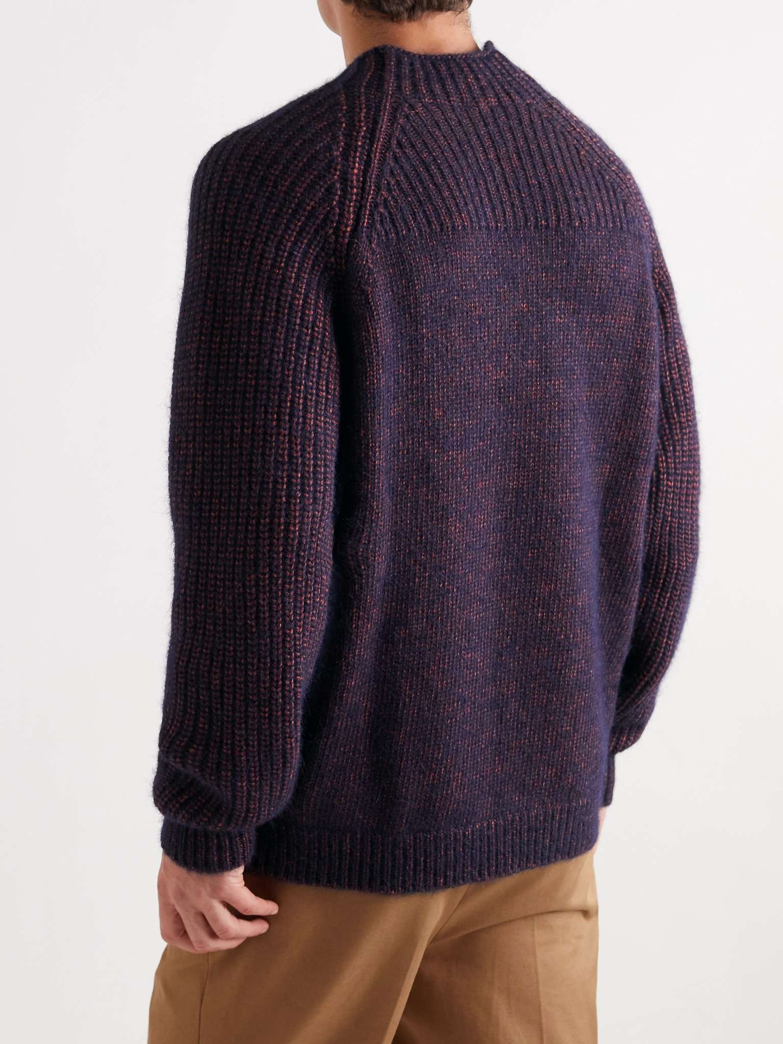 Gents Ribbed Cotton-Blend Sweater - 4