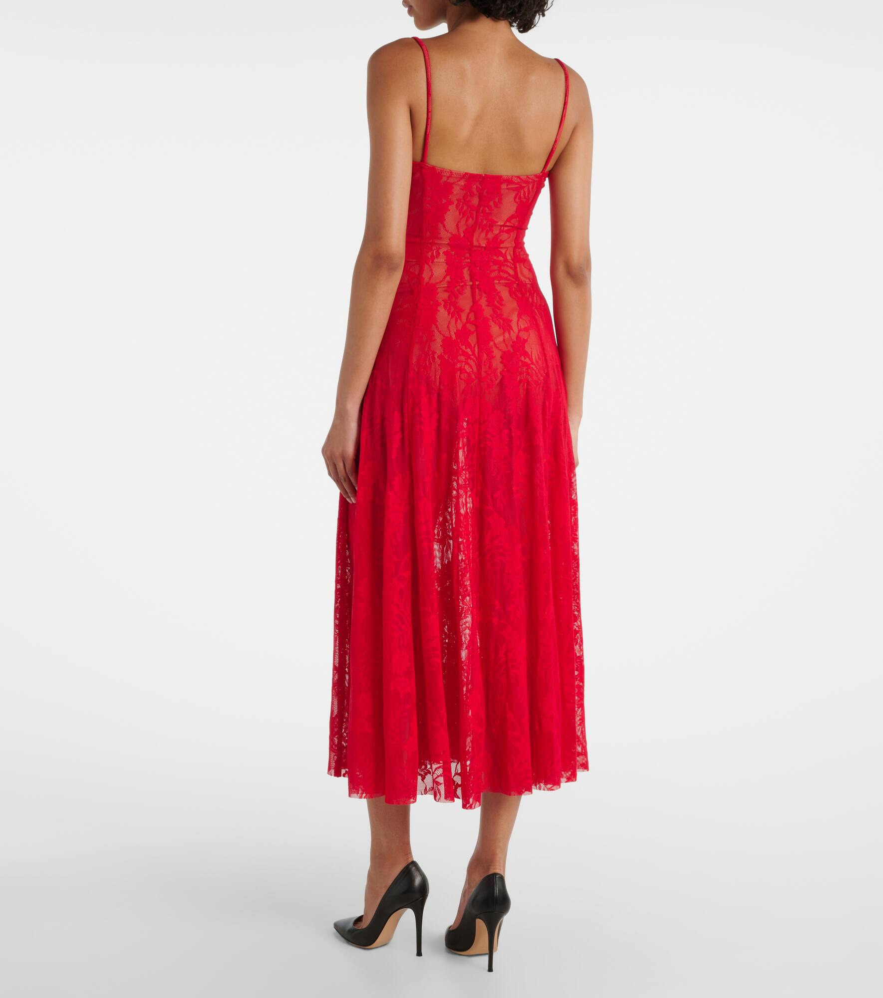 Lace midi dress - 3