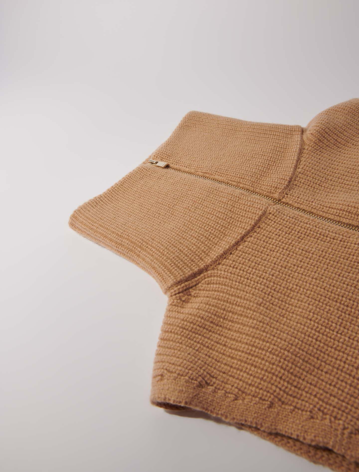 Cashmere/wool zip-up neck warmer - 6