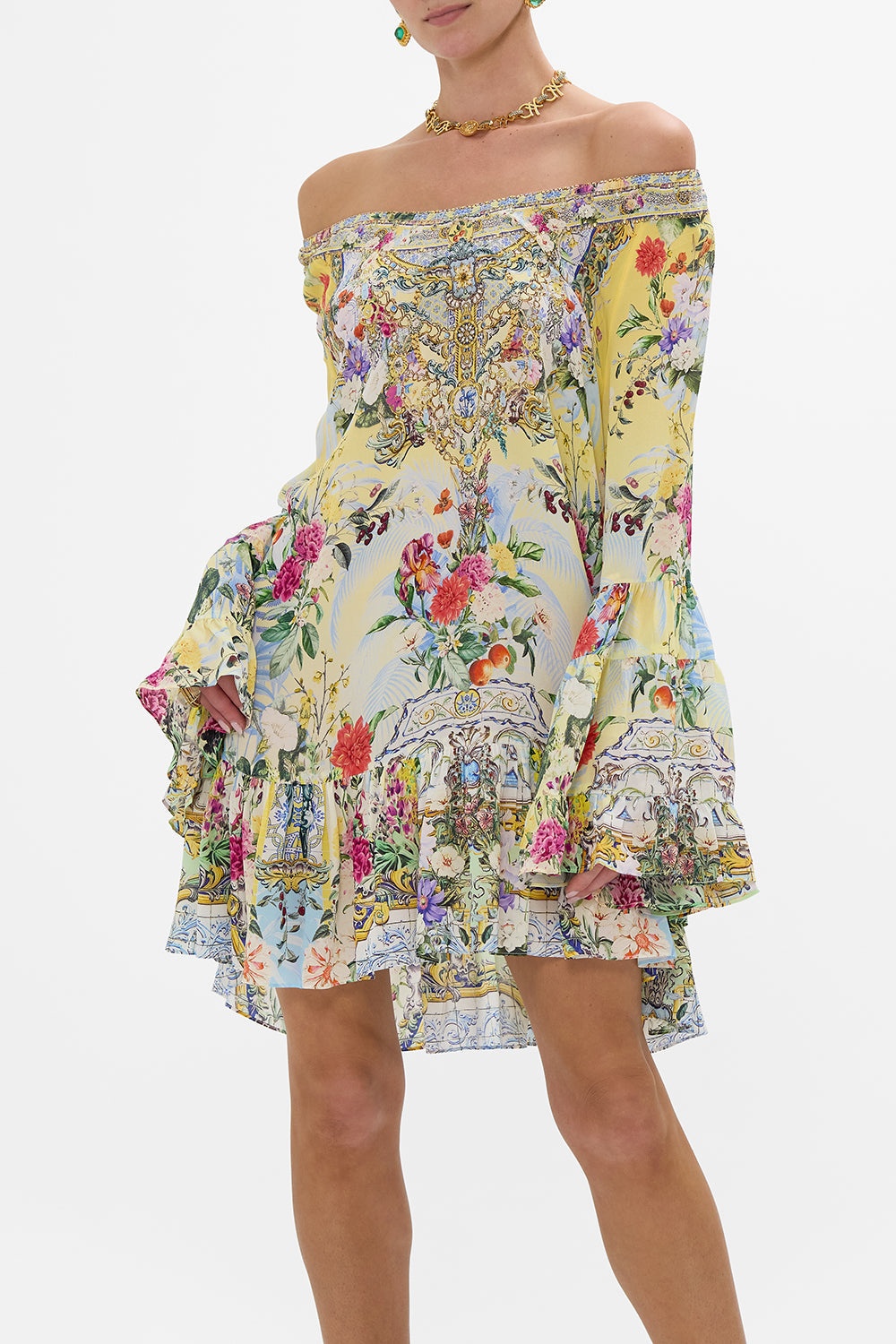 A LINE FRILL DRESS - 5