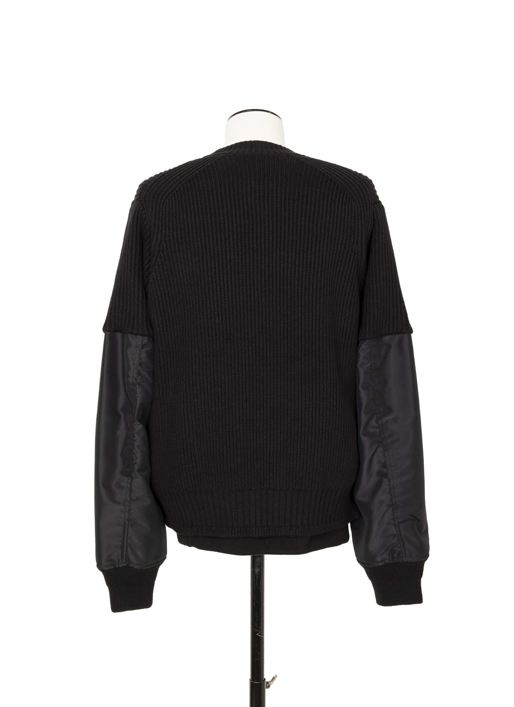 sacai Gonz Multi Patch Nylon Twill x Knit Sweater - 3