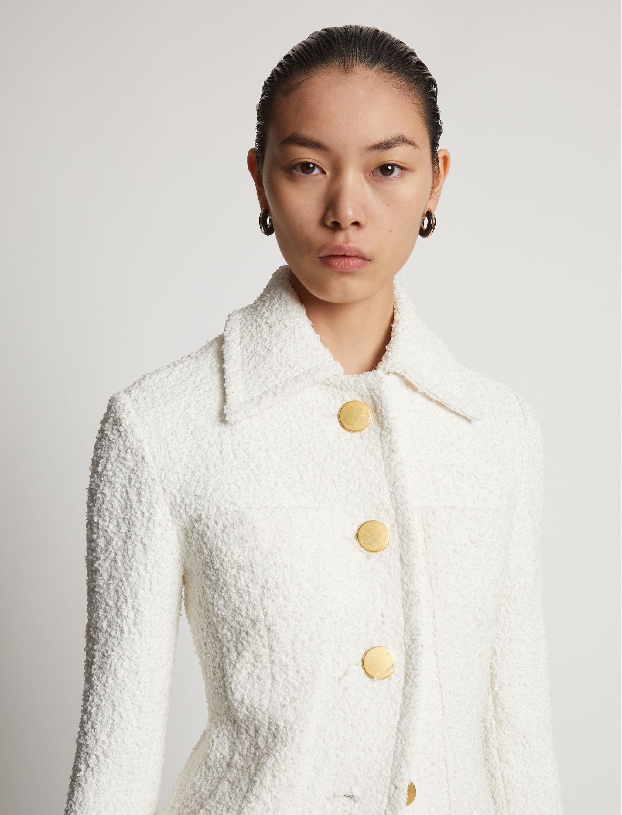 Stretch Boucle Blazer - 6