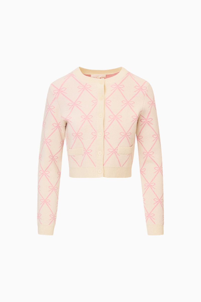 Veronika Wool-Blend Bow Cardigan 1