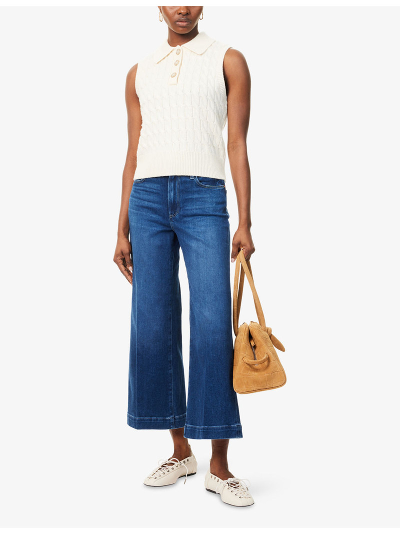 PAIGE Anessa Wide-Leg Denim Jeans outlook