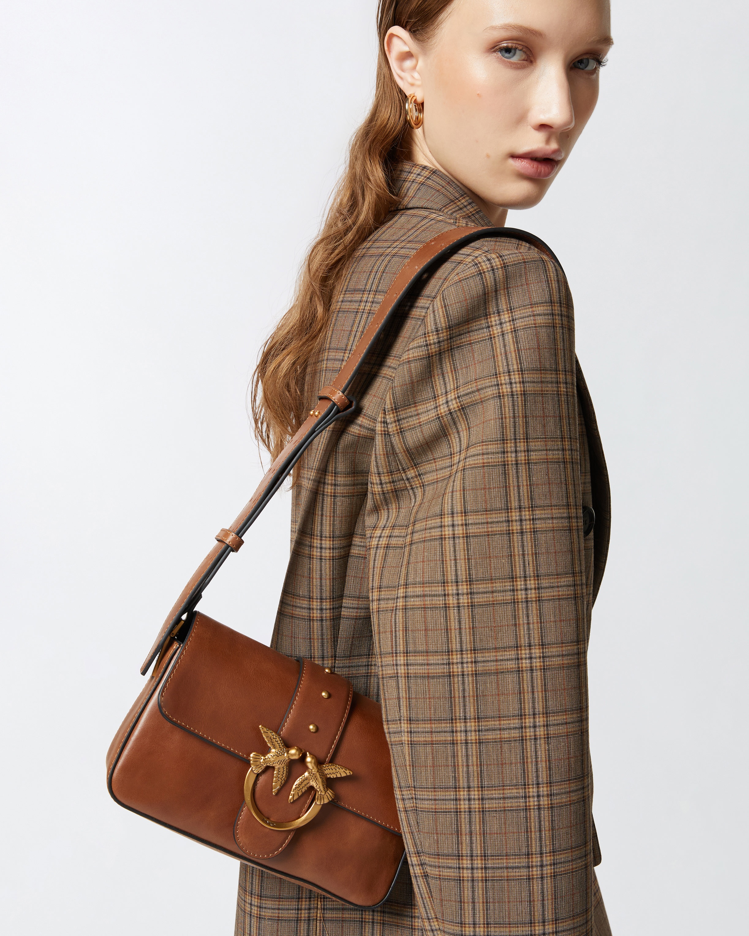 SLOUCHY MINI LOVE BAG SMALL SHOULDER BAG IN CLOUD LEATHER - 5