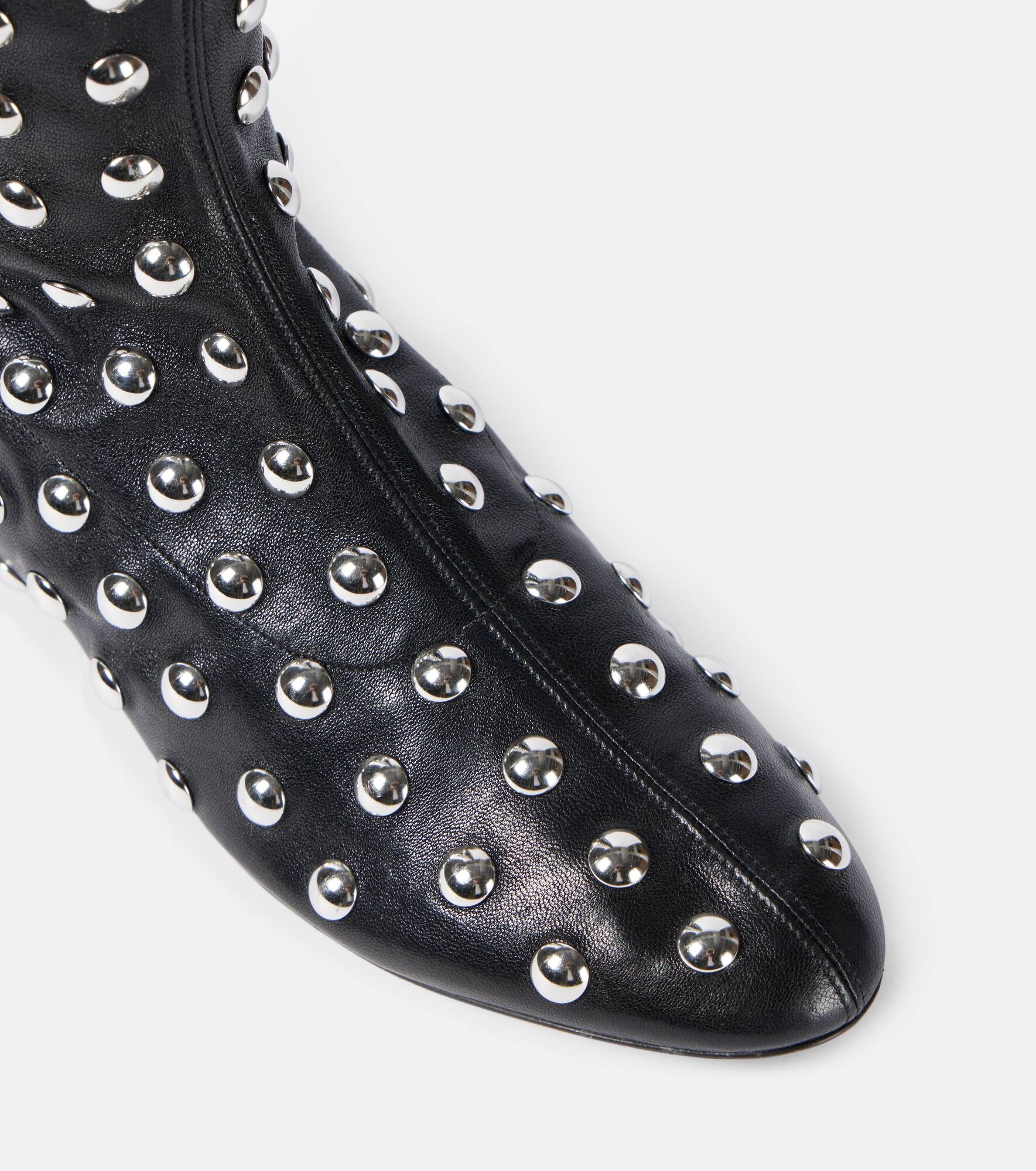 Apollo studded leather booties - 5