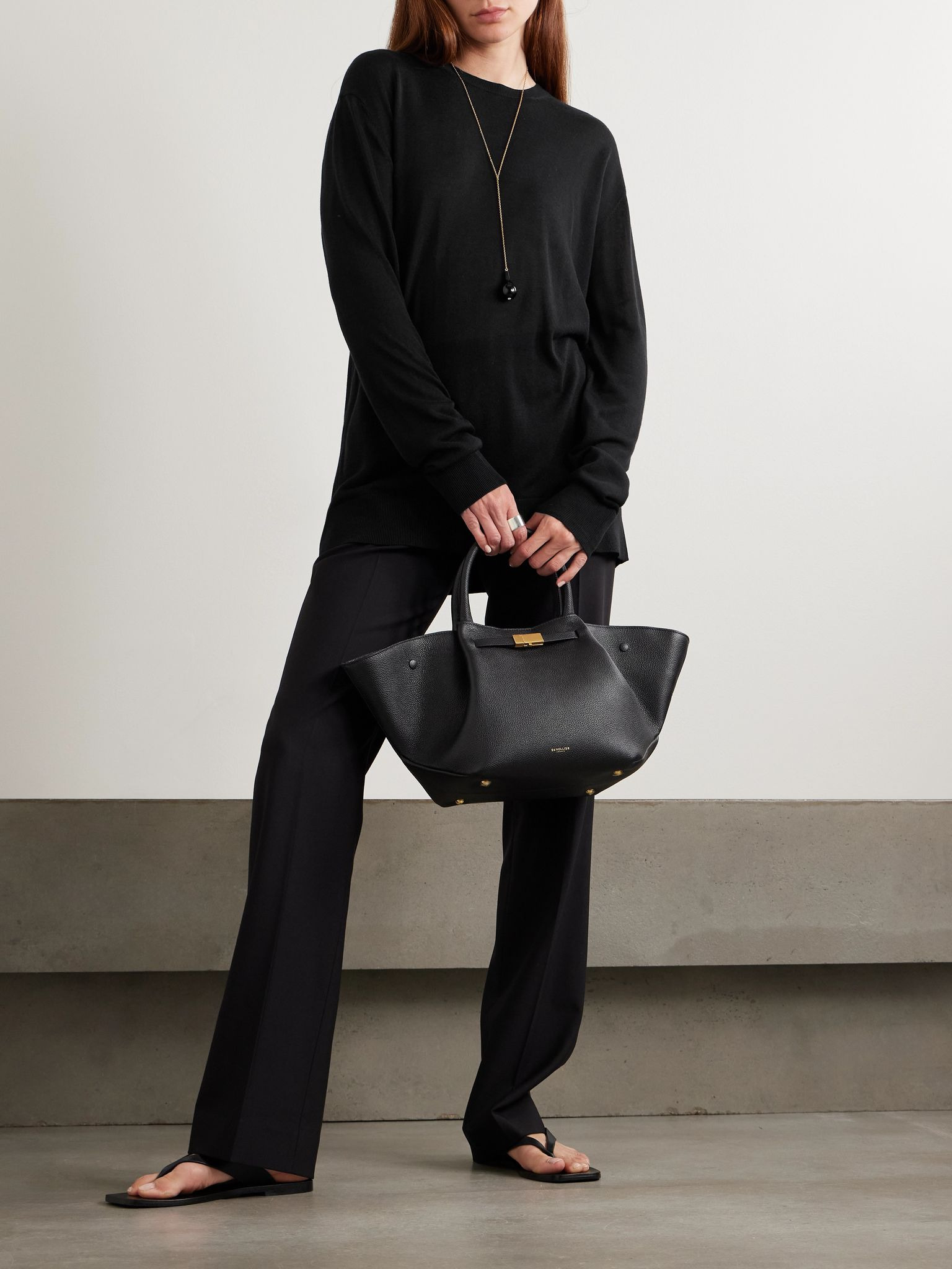 Lyocell-blend T-shirt Black - 2